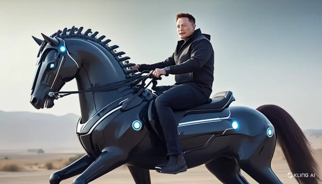 elon_musk_riding_a_black_technol