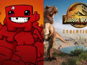 Super Meat Boy Forever and Jurassic World Evolution 2 are available for free download