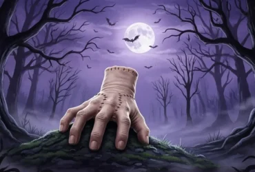 mãozinha-addams-em-cima-de-monte-de-terra-ambiente-terror
