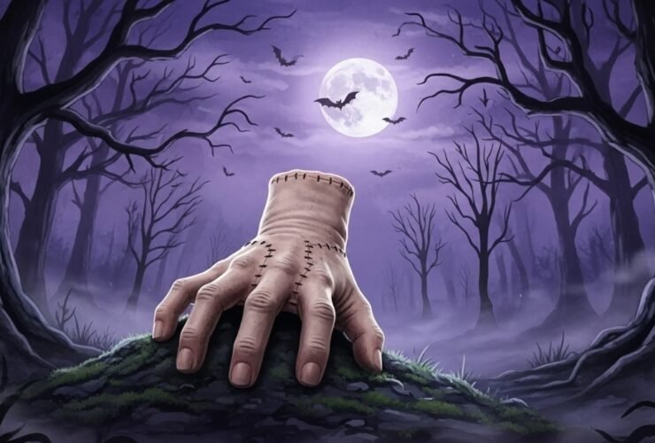 mãozinha-addams-em-cima-de-monte-de-terra-ambiente-terror
