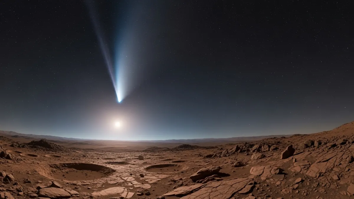 Rover da NASA fotografa cometa interestelar 3I ATLAS em Marte