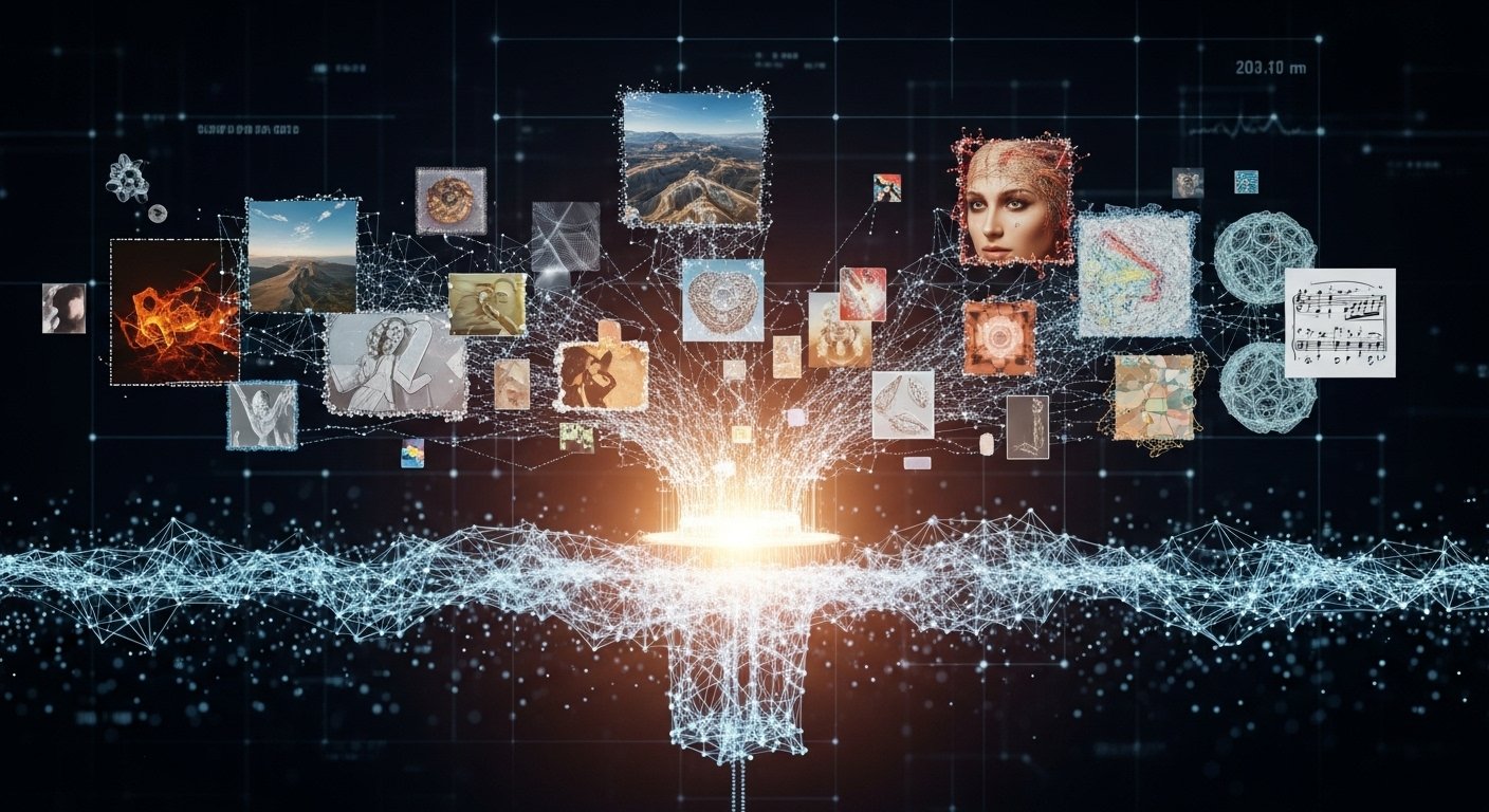 Como Funciona A Inteligência Artificial Generativa 16 imagem criada por ia para representar como funciona a inteligência artificial generativa