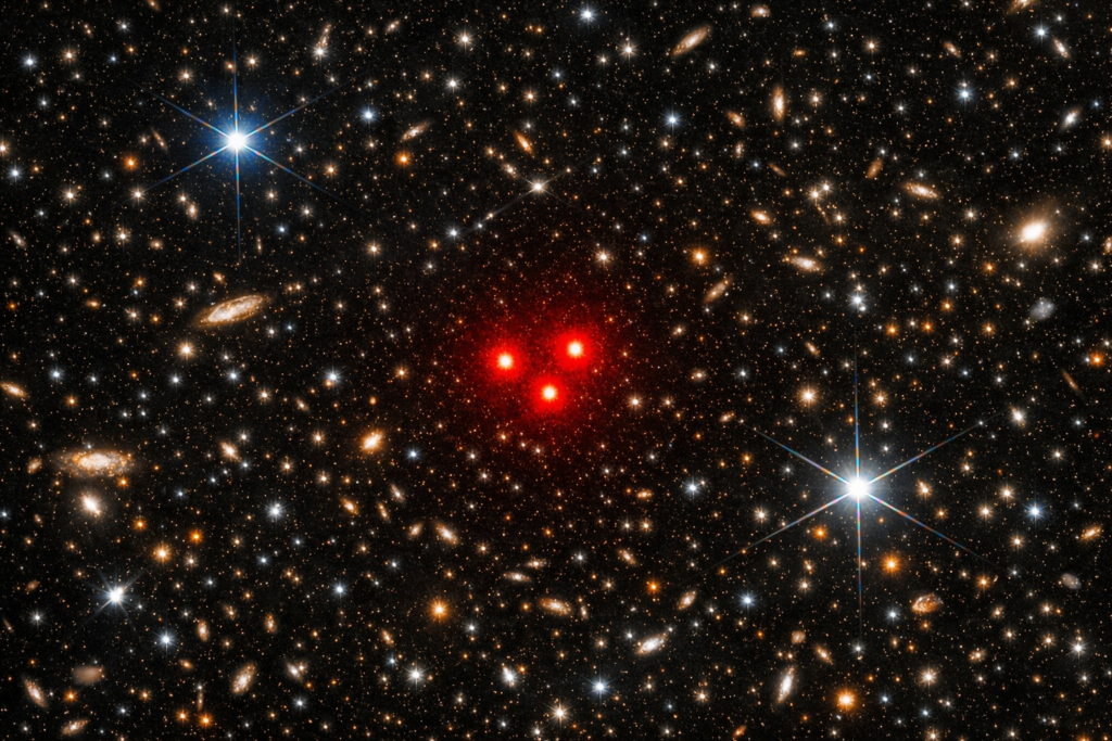 pequenos pontos vermelhos