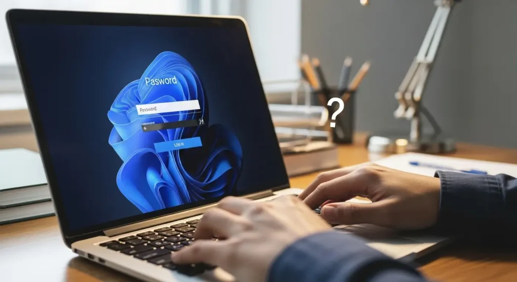 notebook não aparece o lugar de colocar senha: causas e soluções