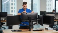 usar três monitores no seu PC