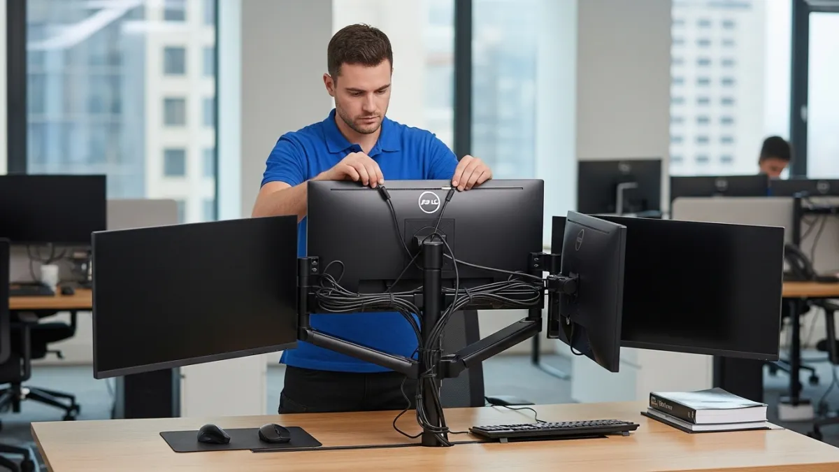 usar três monitores no seu PC