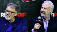 brent spiner e jonathan frakes, de 'star trek', fecham acordo exclusivo de podcast com a podcastone