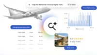 google lança recursos de inteligência artificial na busca para simplificar reservas de viagens