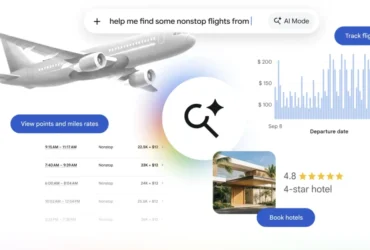 google lança recursos de inteligência artificial na busca para simplificar reservas de viagens