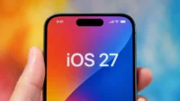 renderização conceitual de um apple watch series 12 ou ultra 4 exibindo a interface do watchos 27 com novas funcionalidades.