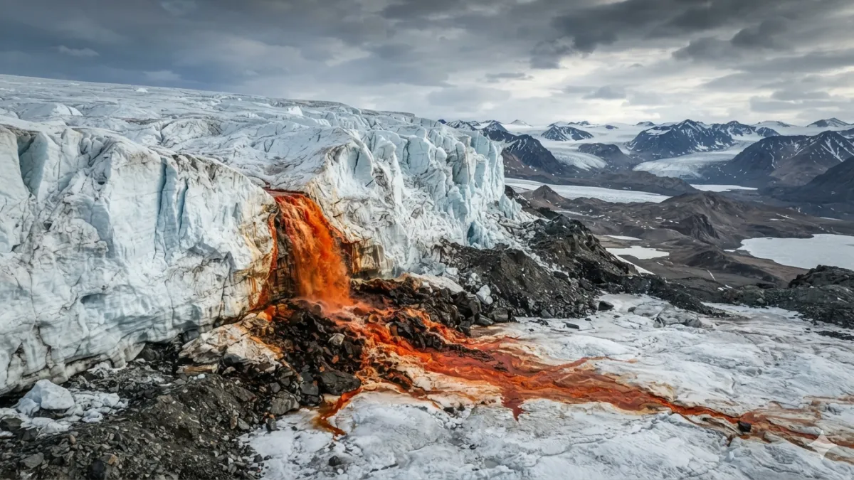 cientistas descobrem o que pode estar escondido nas misteriosas cataratas de sangue da antártida