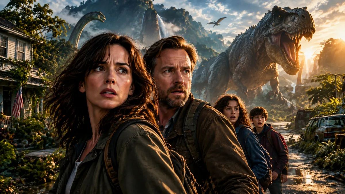 o fim da rua: tudo sobre o filme que transforma um bairro em um mundo de dinossauros